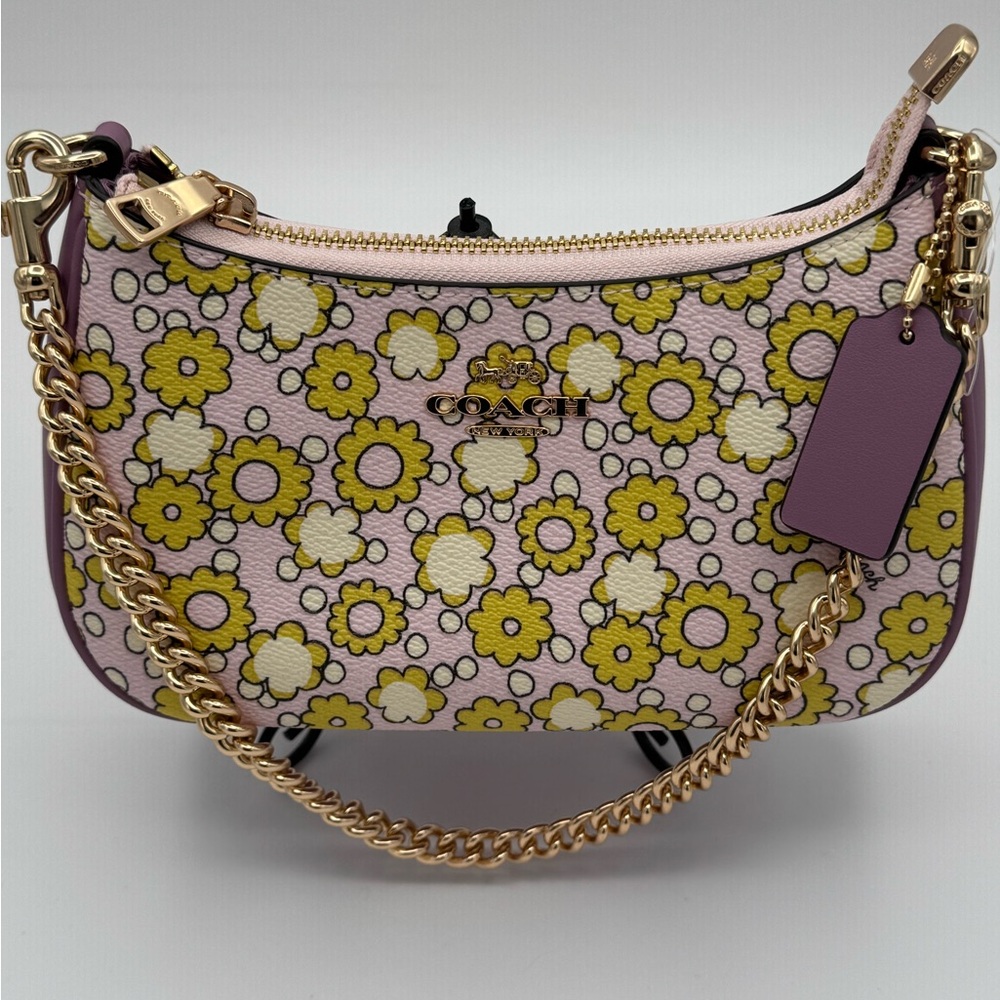 Coach Lavender and Yellow Teri Bag